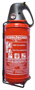 Feuerlöscherbild Pulverfeuerlöscher, ABC Dauerdruck Feuerlöscher Göckler ASR A2.2 Löschmitteleinheiten LE